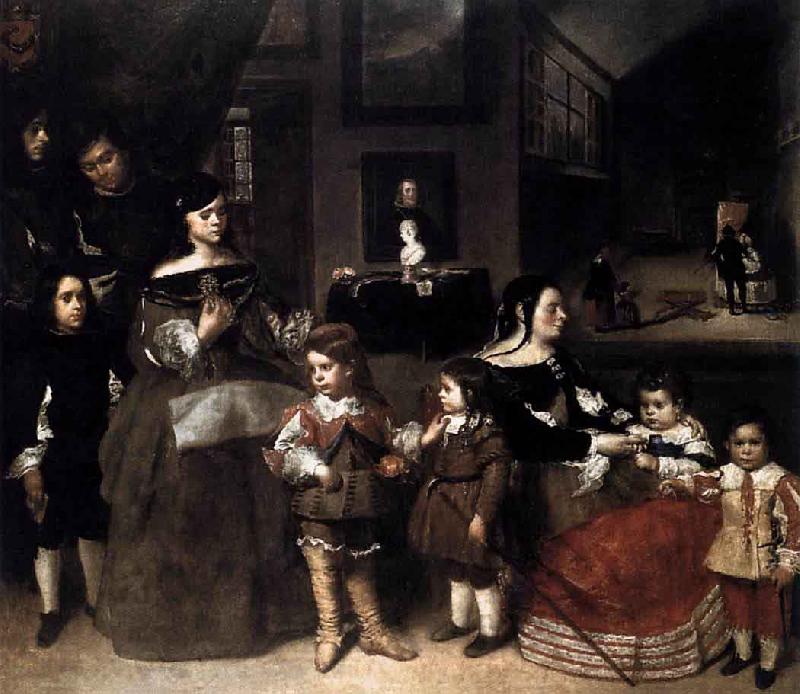 Juan Bautista Martinez del Mazo The Artists Family Spain oil painting art